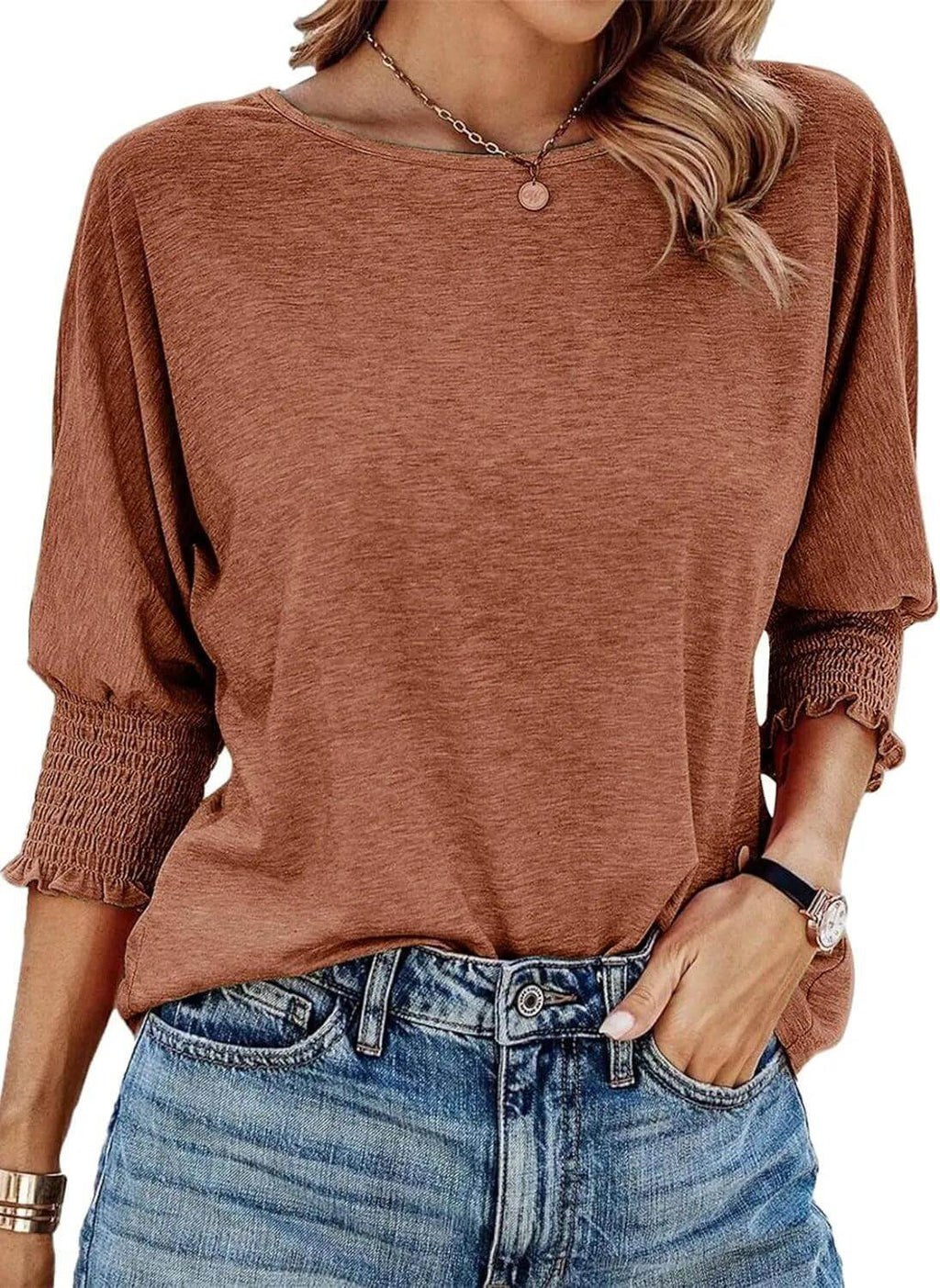 Women's Ribbed Knit Top for Everyday Layering and Spring Style — product photo