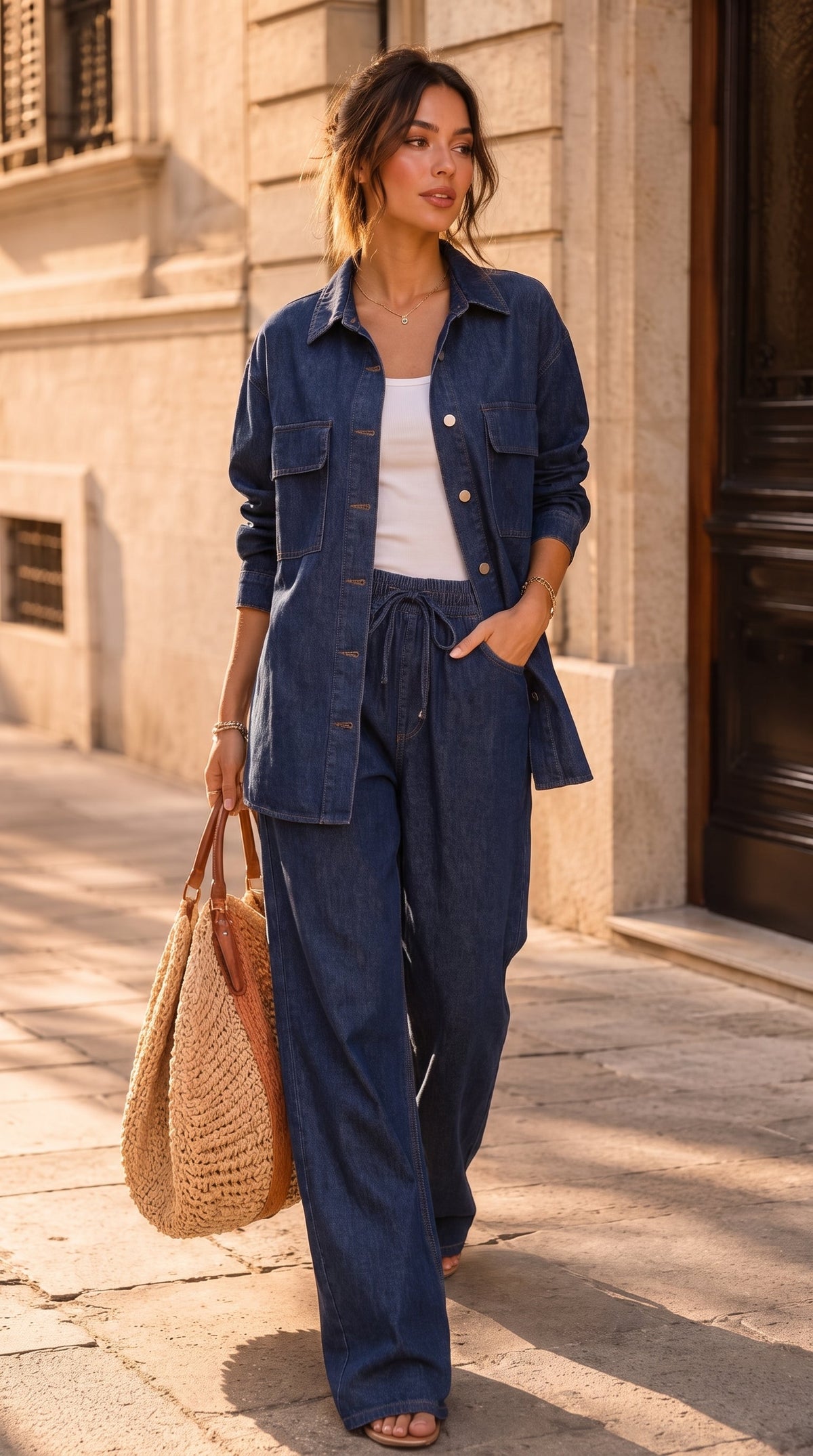 Dark Blue denim pants, product photo 4