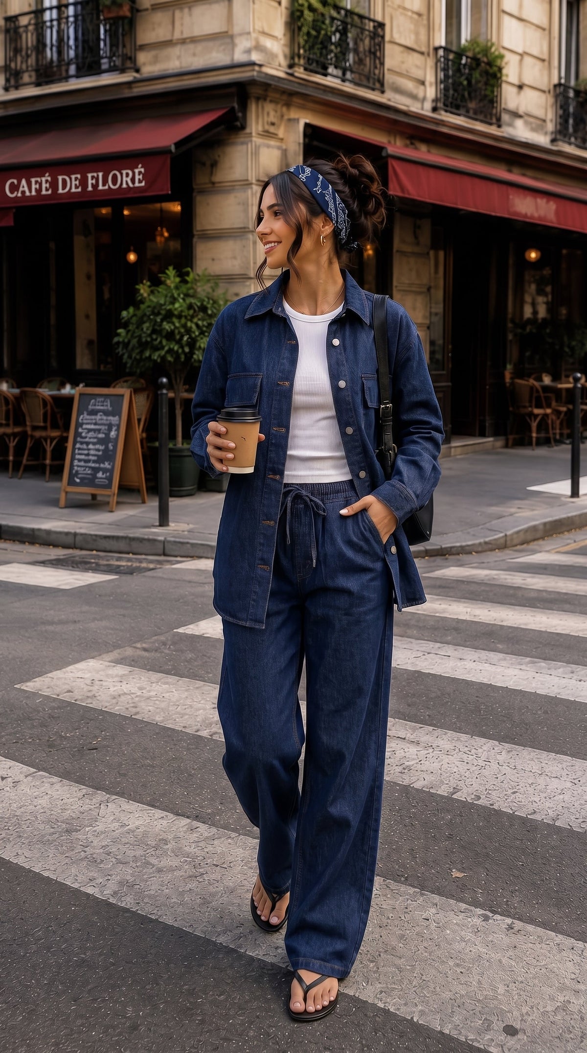 Dark Blue denim pants, product photo