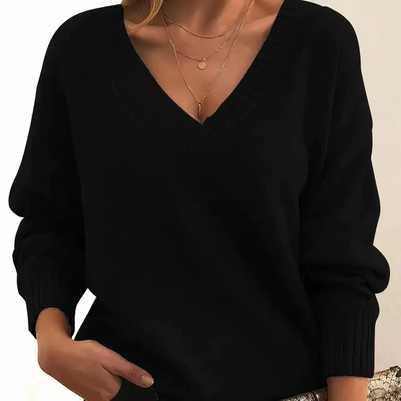 Women's V-neck cashmere jumper in pink, 100% premium cashmere, classic fit winter knitwear